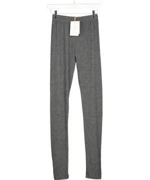 FRANKIE SHOP Grey Alondra Wool Blend Leggings UK XS/S