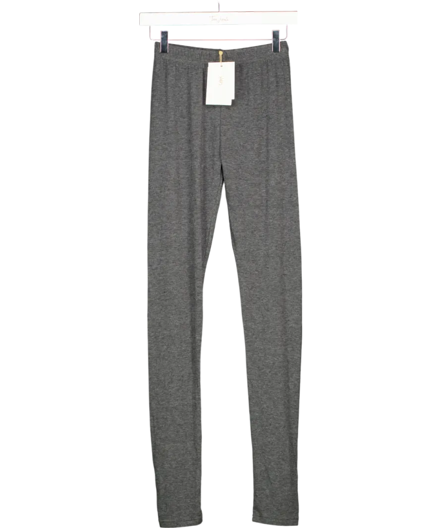 FRANKIE SHOP Grey Alondra Wool Blend Leggings UK XS/S
